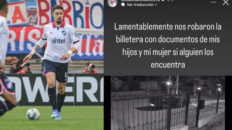 Roban pertenencias a la familia de Coates tras el partido Nacional-Racing