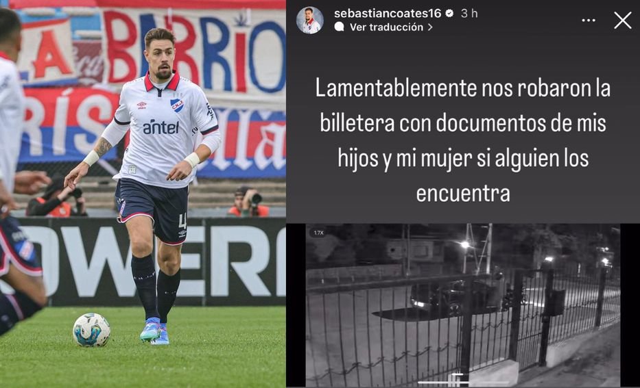 Roban pertenencias a la familia de Coates tras el partido Nacional-Racing