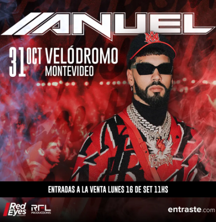 Anuel llega a Uruguay: entradas a la venta a partir de hoy